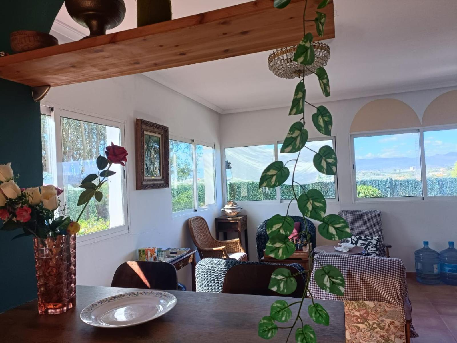 Bedroom With Private Bathroom And Two-Bedroom Family Suite In Quiet Forest Country House 80M2 Large Swimming Pool Music Town Lliria The Garden And Swimmingpool And Garden Are Shared Bagian luar foto